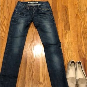 Drive Jeans Vintage Denim By Romantic Flag Sz 25